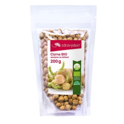 BIO Cizrna - Cicer arientinum - bio semena na klíčení - 200 g