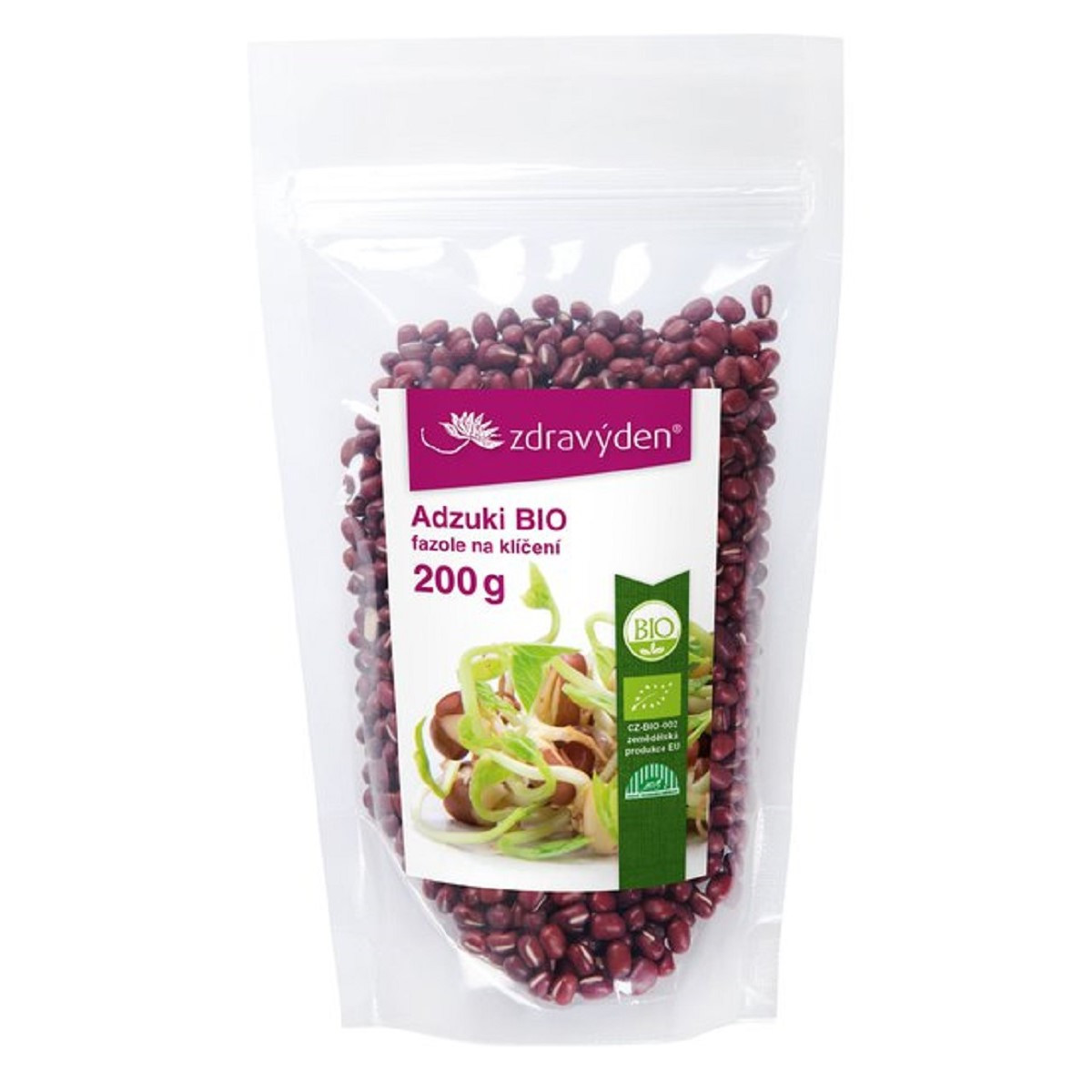 BIO Adzuki - Phaseolus angularis - bio semena na klíčení - 200 g