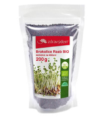 BIO Brokolice Raab - Brassica rapa cymosa - bio semena na klíčení - 200 g