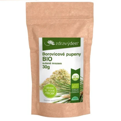 Borovicové pupeny BIO - prášek - bio kvalita - 30 g
