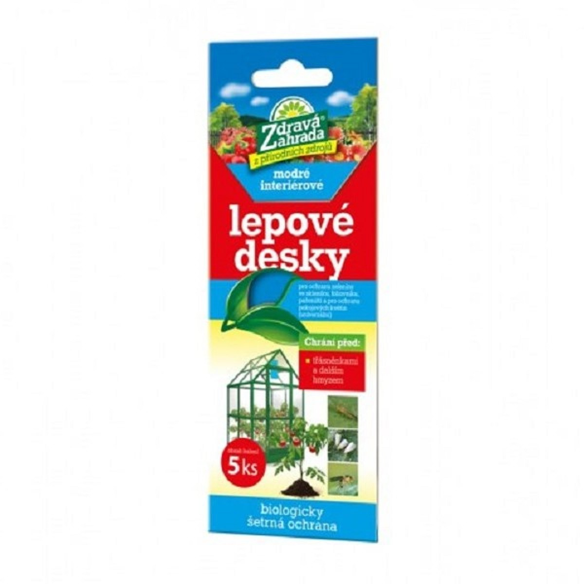 Lepové desky do interiéru modré - Zdravá zahrada - ochrana rostlin - 5 ks