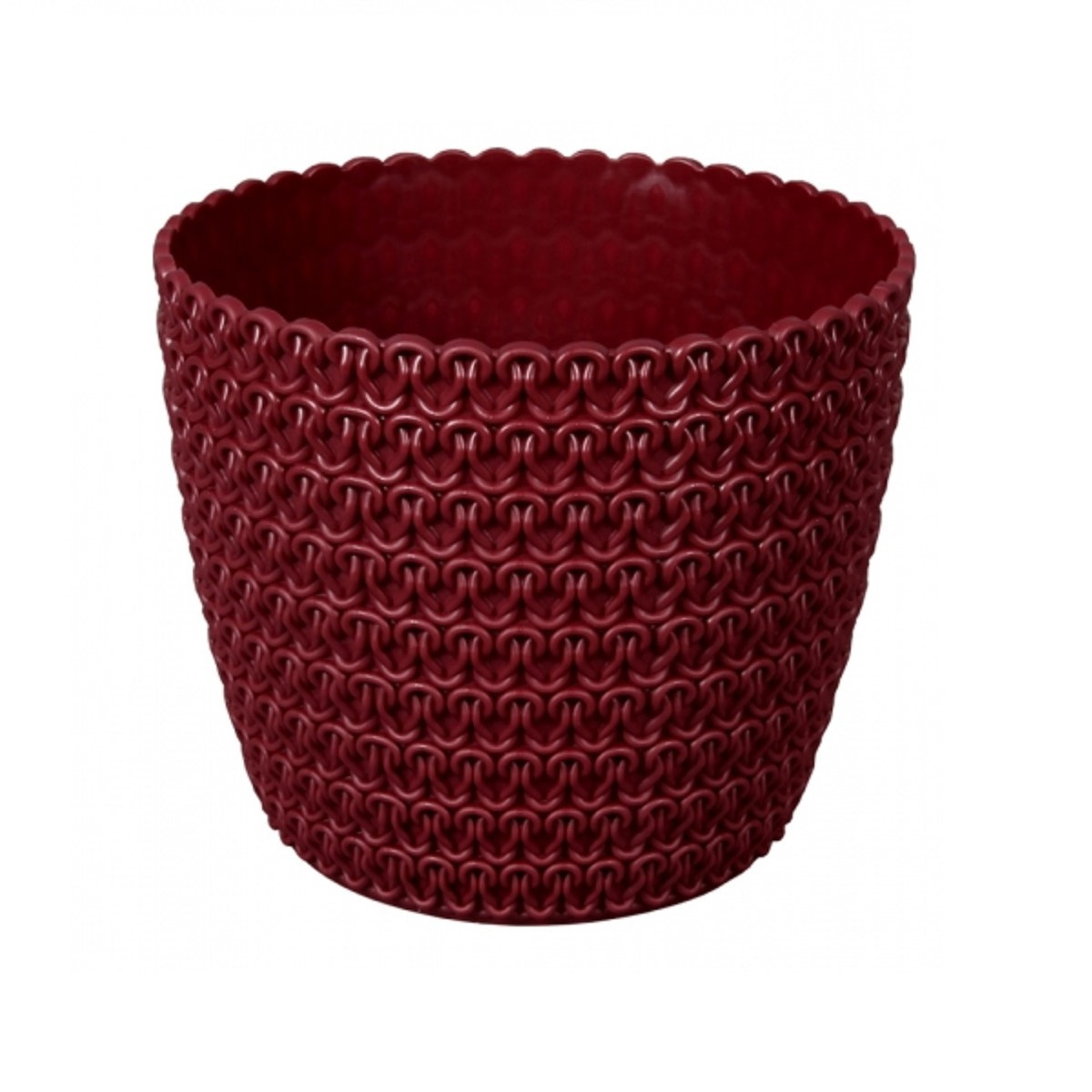 Obal na květináč MAGNOLIA bordó - 14 x 12 cm - 1 ks