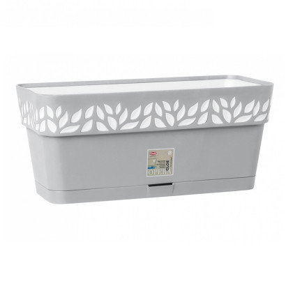 Samozavlažovací truhlík CLOE šedý - 30 cm - 1 ks