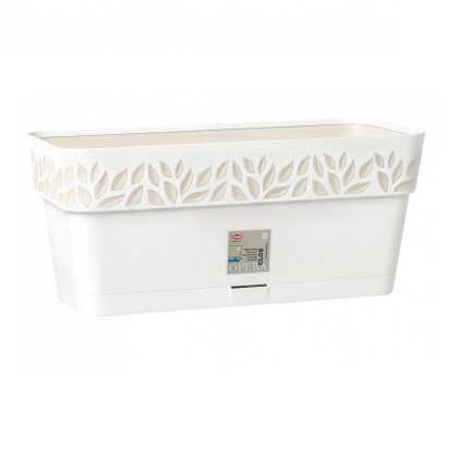 Samozavlažovací truhlík CLOE bílý - 30 cm - 1 ks