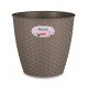Obal na květináč NATURAL hnědo šedý - 14 x 13 cm - 1 ks