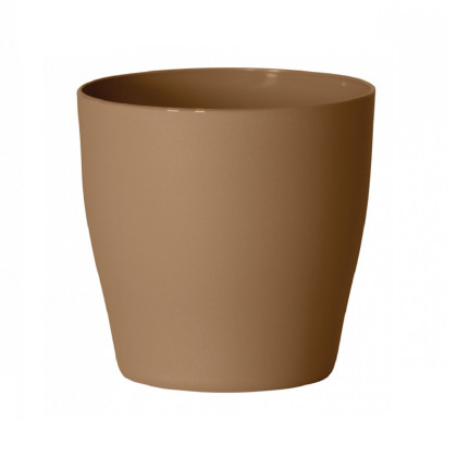 Obal na květináč LIVING světle hnědý - 13 x 13 cm - 1 ks