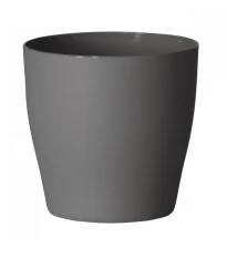 Obal na květináč LIVING šedý - 15 x 15 cm - 1 ks