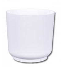 Obal na květináč SATINA bílý - 13 x 13 cm - 1 ks