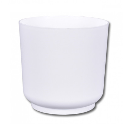 Obal na květináč SATINA bílý - 13 x 13 cm - 1 ks