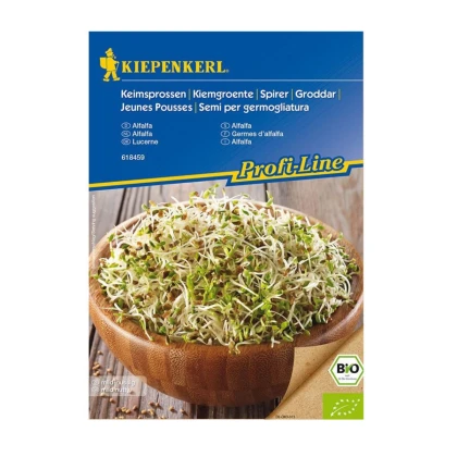 BIO Alfalfa - Vojtěška - Medicago sativa - bio semena na klíčení - 40 g