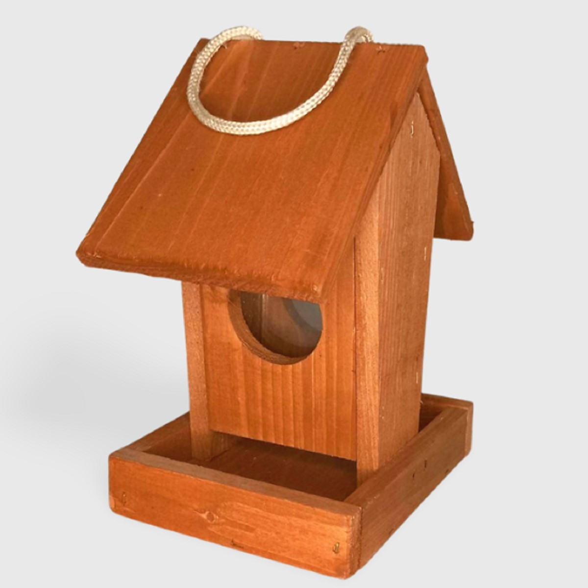 Krmítko dřevěné - hnědé - 1 ks