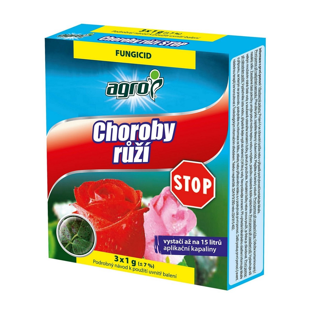 Choroby růží STOP - Agro - ochrana rostlin - 3 x 1 g