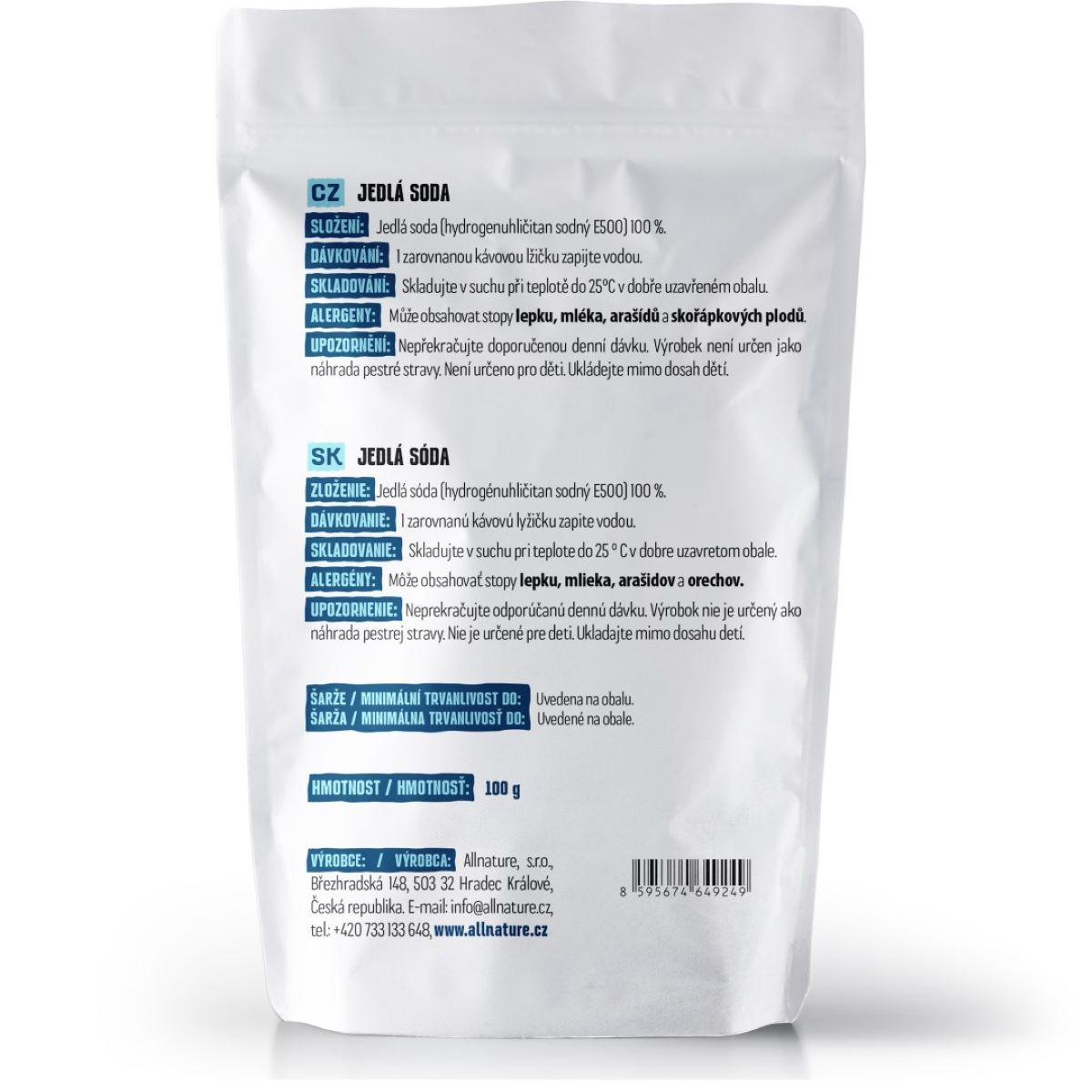 Jedlá soda - prášek - 100 g