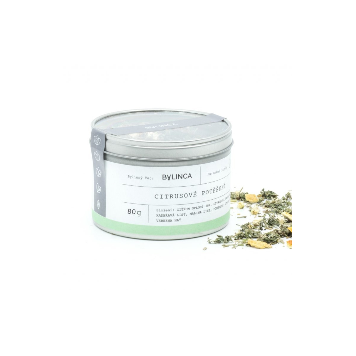 Citrusové potěšení - čajová směs - bylinný čaj - 80 g