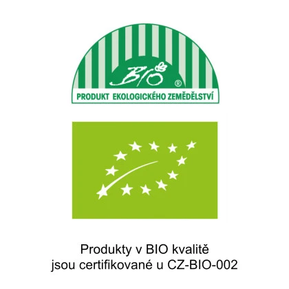 Produkty v bio kvalitě jsou certifikovány u CZ-BIO-002