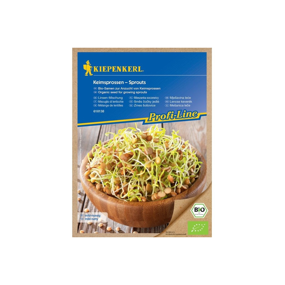 BIO Čočka směs - bio semena na klíčení - 40 g