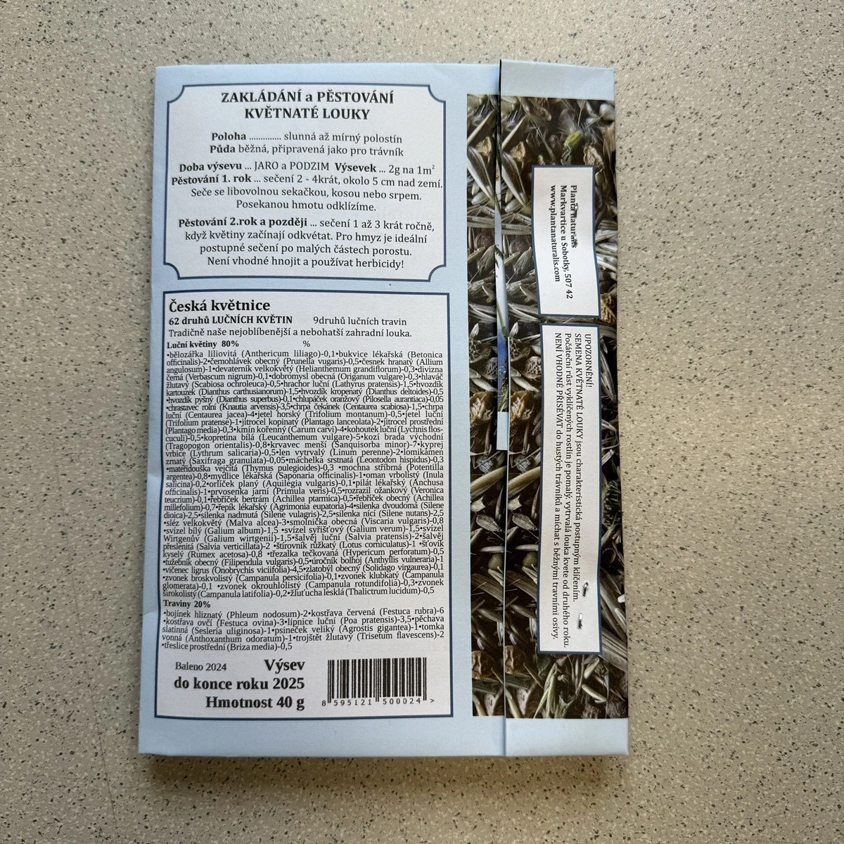 Česká květnice - semena Planta Naturalis - směs - 40 g