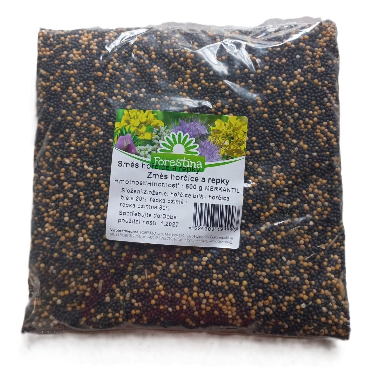 Směs hořčice a řepky - semena - 500 g