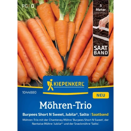 Mrkev trio Short N Sweet, Salto a Jubila - výsevný pásek - 1 ks