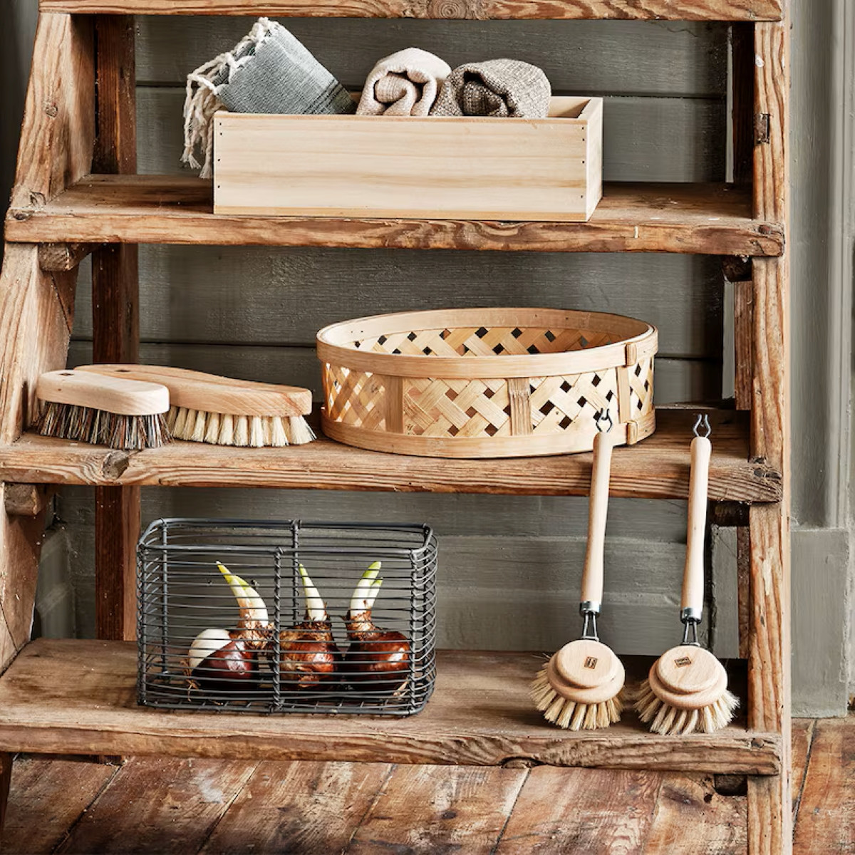 Kartáč na nádobí z přírodních vláken - Strömshaga AB - 1 ks