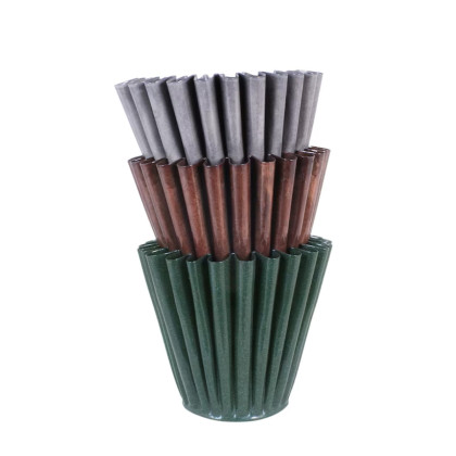 Kovový květináč Ronja - šedo-béžový - vel. M - Strömshaga AB - 1 ks