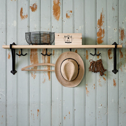 Stylový drátěný košík - černý - velký - Strömshaga AB - 1 ks