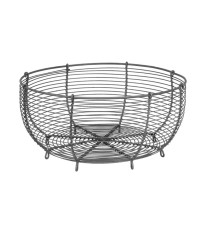 Dekorativní zinkový drátěný koš - kulatý - Strömshaga AB - 1 ks