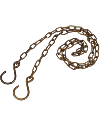 Mosazný řetízek s háčky - 1 m - Strömshaga AB - 1 ks