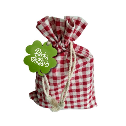 Látkový sáček s visačkou - vhodný pro dárkové balení semen - 1 ks