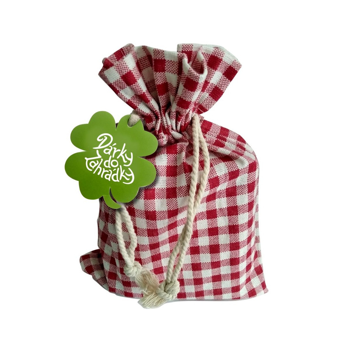 Látkový sáček s visačkou - vhodný pro dárkové balení semen - 1 ks