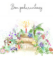 Bon podarunkowy na urodziny o wartości 180 zł