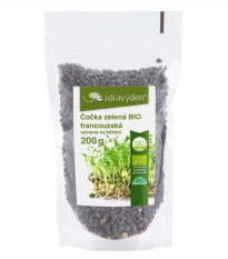 BIO soczewica zielona francuska - Lens culinaris med - bio nasiona do kiełkowania - 200 g