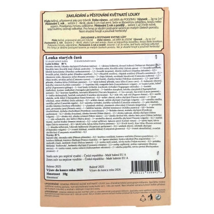 Łąka dawnych czasów - nasiona Planta Naturalis - mieszanka - 10 g