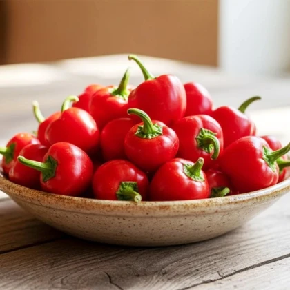 BIO papryka Red Marble - Capsicum annuum - bio nasiona papryki - 6 szt.