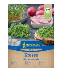 Mikrozielenina - microgreen - zamienne płaty bio rzeżuchy - 3 szt.