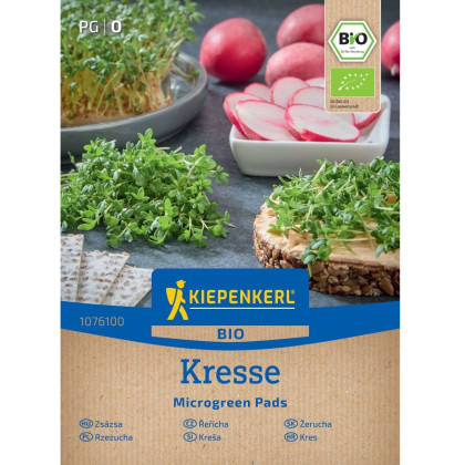 Mikrozielenina - microgreen - zamienne płaty bio rzeżuchy - 3 szt.