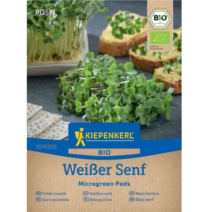 Mikrozielenina - microgreen - zapasowe płaty bio musztardy - 3 szt.