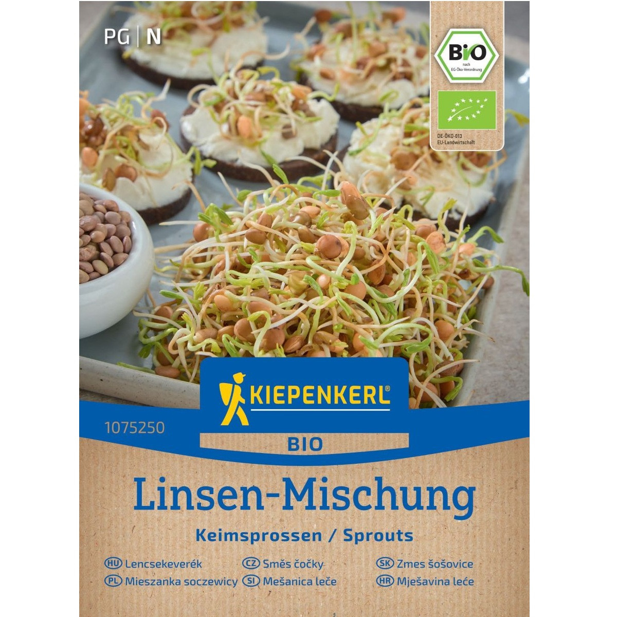 BIO Mieszanka soczewicy - bio nasiona do kiełkowania - 40 g