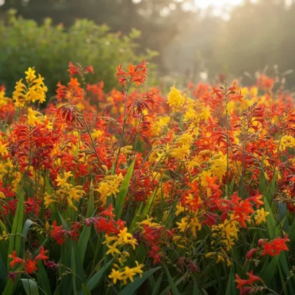Mieszanka montbrecji – Crocosmia mix – uprawa ozdobnych roślin cebulowych