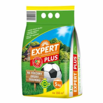 EXPERT trávníkové hnojivo Plus - všechny druhy trávníků - 5 kg