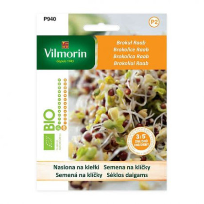 Bio brokolice Raab - bio semena na klíčky - 10 g