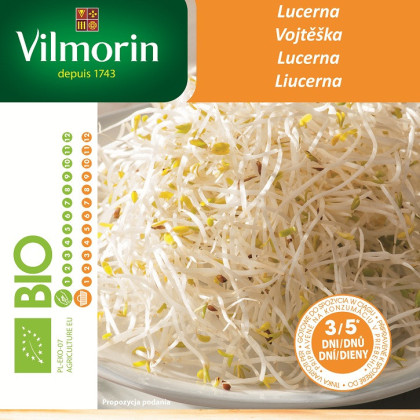 Vojtěška - bio semena na klíčky - 15 g