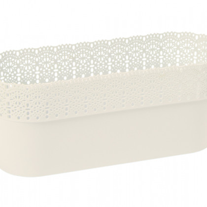 Truhlík BELLA - krémový - 50 cm - 1 ks