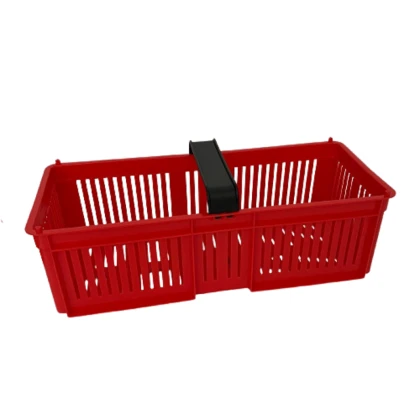 Košík na drobné plody červený - plastový - 1 ks