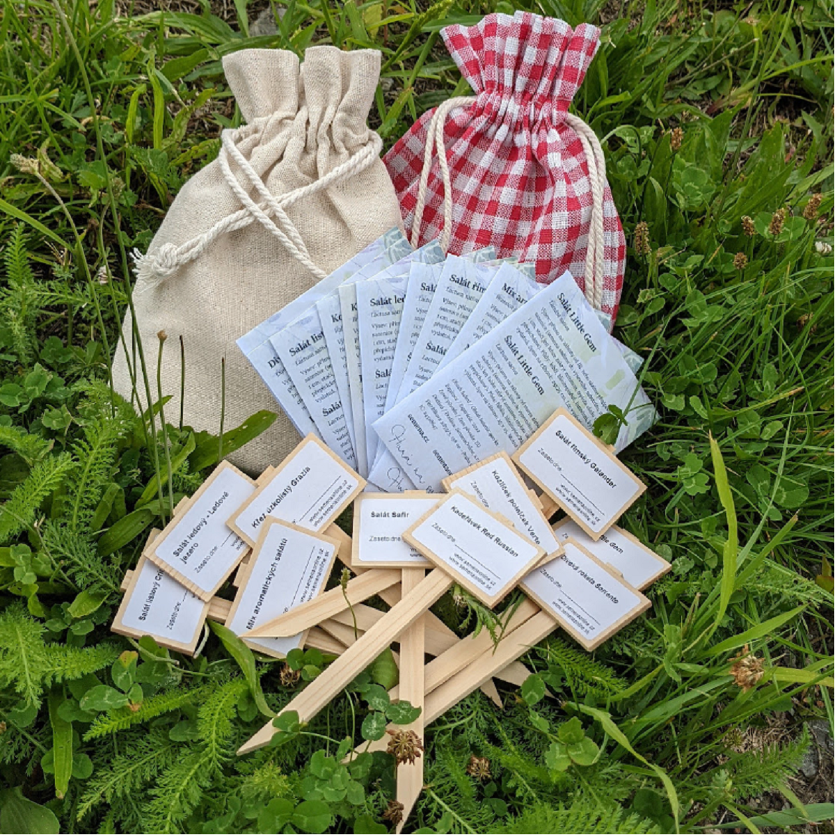 Dárkový balíček semen salátů - zdarma dárkové balení